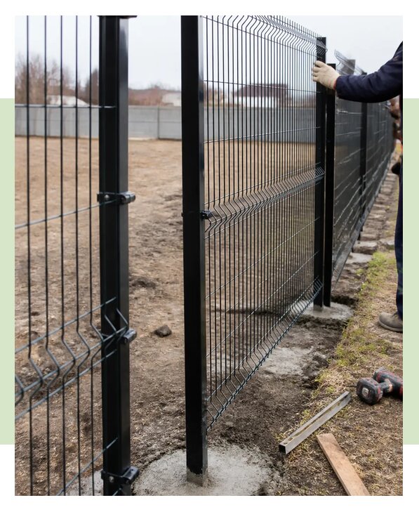 Монтаж забора 3Д под ключ с установкой по цене в Озёрске